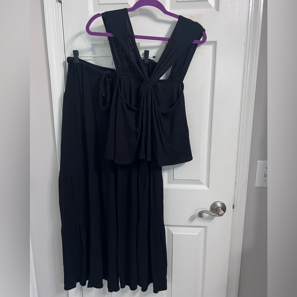 Free People Black Porter Two-Piece Set, Size M - Picture 6 of 13